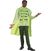 Disney Princess & The Frog Prince Naveen Costume for Men with Tunic, Leggings, Cape & Belt - Officially Licensed