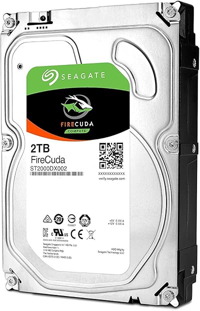 Seagate FireCuda 2TB Hybrid Internal Hard Drive 3.5 SATA 6Gb/s 64MB Cache