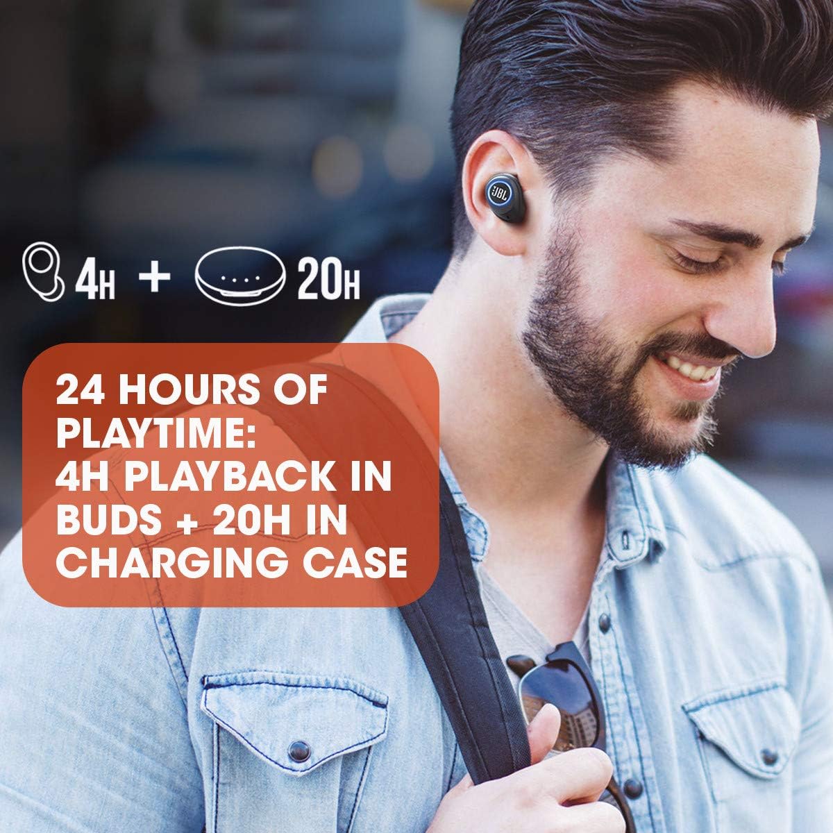 JBL Free X Wireless Bluetooth Sport and Active Headphones – Truly Wireless In-Ear Buds – Compatible with multiple call and music devices – in Black - Image 4