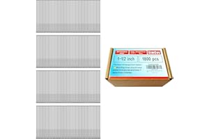 SIMCOS 16 Gauge 304 Stainless Steel Straight Finish Nails, Assorted Size Project Pack for Pneumatic, Electric Finish Nailer or Nail Gun (1-1/2")