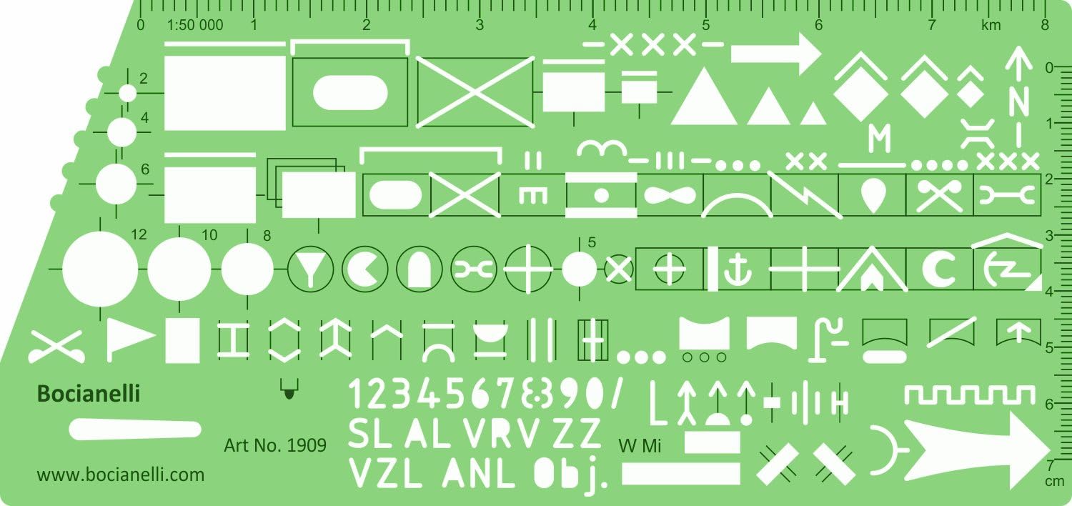 Army Military Tactical Plan Map NATO Marking Symbols Drawing Drafting