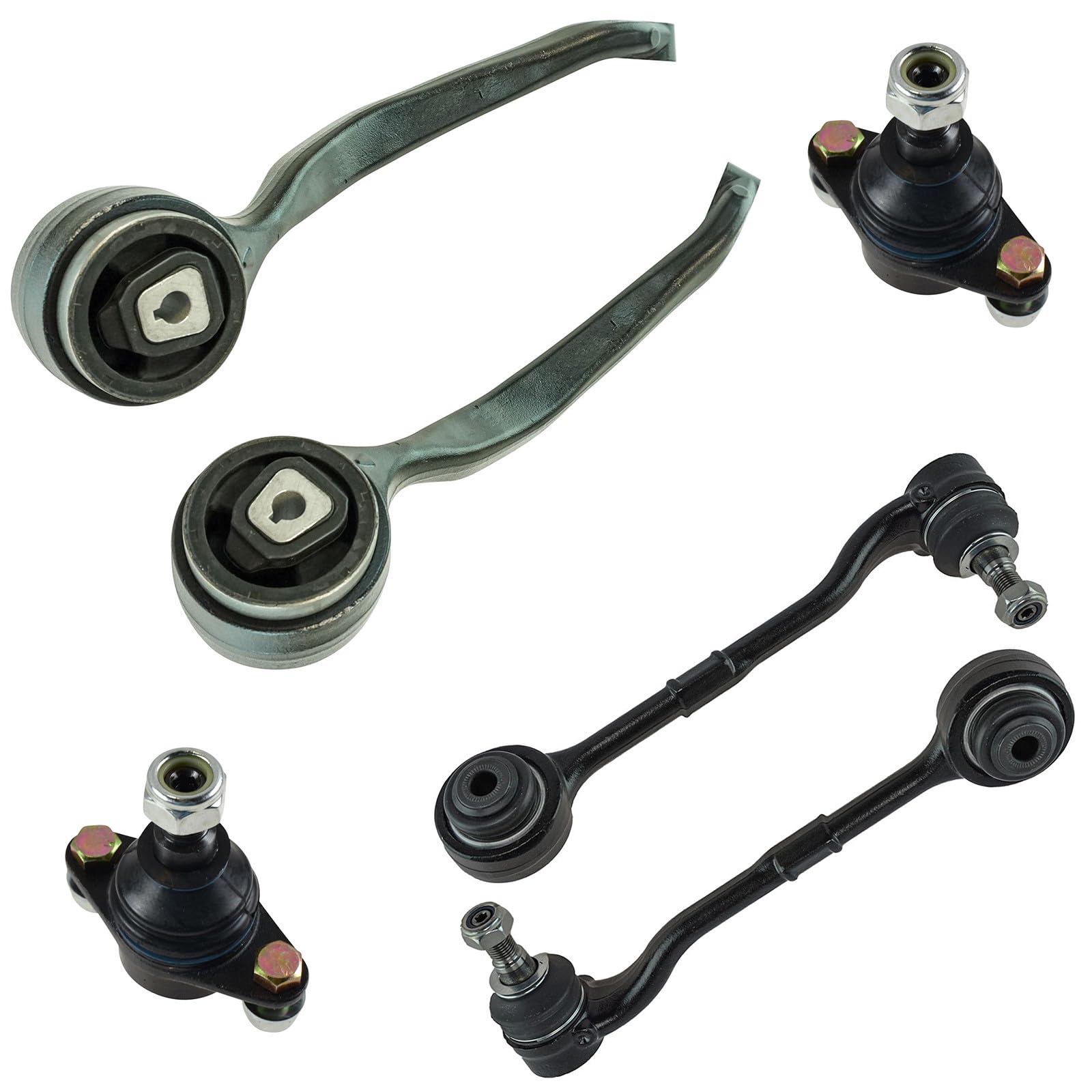TRQ Front Left and Right Lower Control Arm with Ball Joint Set 6 Piece Compatible with 2006 BMW 325xi 330xi 2007-08 328xi 335xi 2009-13 328i xDrive 335i xDrive 2012-15 X1 Image