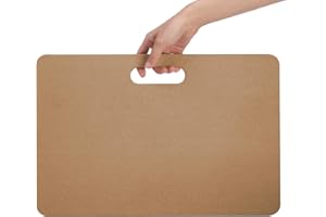 ZENFUN Clay Wedging Board, 12 x 18" Portable Clay Board with Built in Handle, Sturdy 8mm Thickness Wooden Mat Mud Board for C