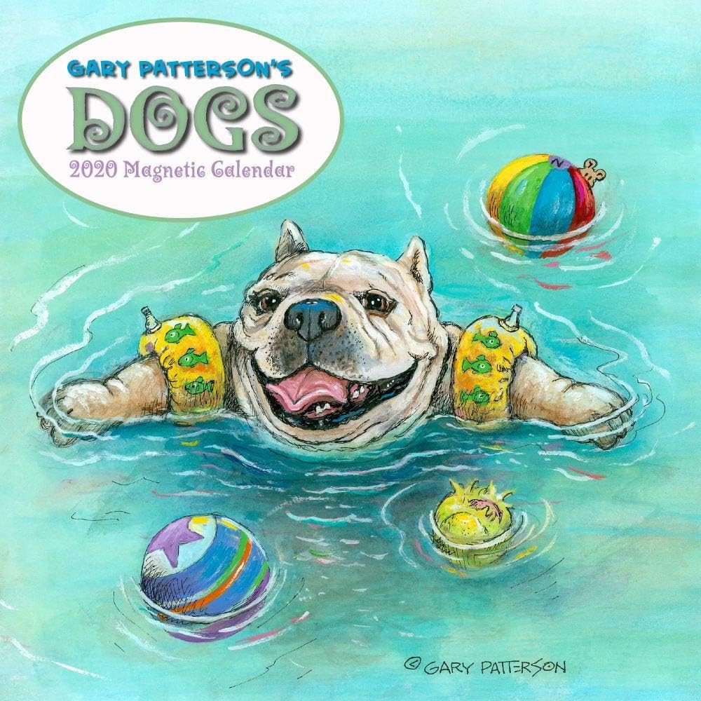 Calendars Patterson Dogs Magnetic Wall Calendar with Paper - Full Color Pages