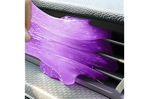 MYSTICHOME Car Cleaning Gel,Reusable Car Cleaning Putty for Interior Detailing, Car Cleaning Supplies, Auto Detailing Tools, Car Slime for Dust Removal, Car Accessories Interior, Car Cleaning Kit (Purple 2.0 oz)