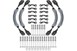 HLOGREE Kayak Handles 2/4 Pack,Kayak Carry Handle with Rivets,Kayak Replacement Handles,Kayak Handles for Emotion/Pelican/Hobie/Lifetime/sit on top/Ocean/Wilderness Accessories,Kayak Parts