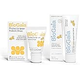 BioGaia Baby Probiotic Essentials For Digestive & Skin Health | Drops Ease Colic, Gas & Tummy Issues | Ointment Soothes & Hydrates Dry, Irritated Skin