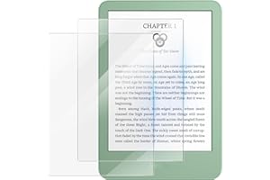 MoKo 2 Pack Tempered Glass Screen Protector for 6 Inch Kindle 11th Generation Kindle Basic E-Reader, Kobo Clara BW, Clara Col
