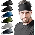 Vgogfly Sweat Headbands for Men, 8X More Effective Hyper-Absorbent Running Sweat Bands, One Size Fits All, Workout Sports Hairband for Gym, Ideal for All Sports, Outdoor Activities, and Hot Climates