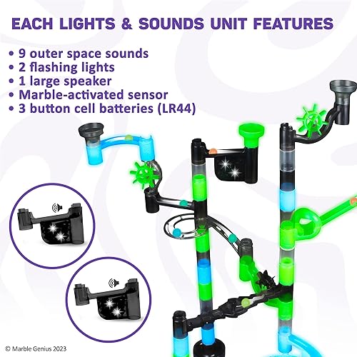 Marble Genius Marble Run Lights Sounds Accessory Set