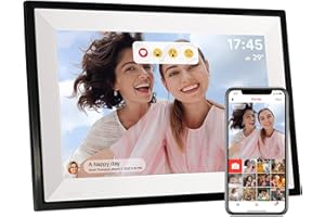 PIPIVISION Frameo 10.1 Inch WiFi Digital Picture Frame, Photo Frame Electronic HD IPS Touch Screen 1280x800 32GB, Wall Mountable Smart Cloud Slideshow, Send Photos from Your Phone Anywhere, Gifts for Parents