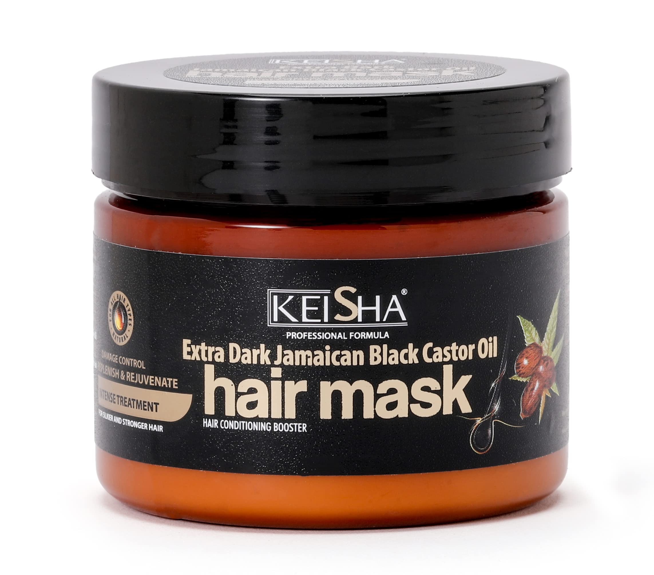 Keisha Extra Dark Jamaican Black Castor Oil Hair Mask 200ml hair conditioning booster