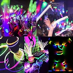Glow Sticks Bulk Wholesale, 50 4” White Glow