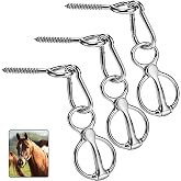 Cididu 3 Pack Horse Tie Ring, Tie Ring for Horses, 304 Stainless Steel Horse Training Accessories for Indoor and Outdoor Horse Trailers, Safe Durable Horse Tack and Supplies Training Equipment