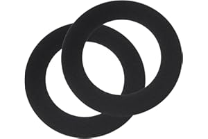 uxcell 2Pack Goof Rings for 3" Recessed Lights, 3.2" ID 4.9" OD Steel Flat Goof Trim Ring Can Light Cover Plate Flush Mount C