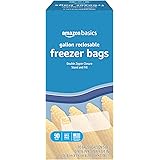 Amazon Basics Freezer Gallon Bags, 90 Count (Previously Solimo)