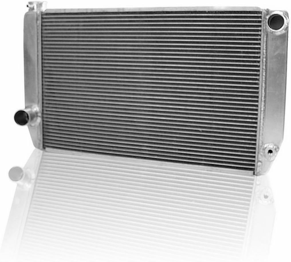 Griffin Radiator 1-26271-X ClassicCool 31" x 16" 2-Row Universal Fit Radiator with 1" Tube and Top, Left, Bottom, Right Outlets