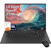 LG-gram Laptop-17 inch Touchscreen 2.5K - Intel Core Ultra 7 Processor - 32GB RAM -2TB PCIe SSD -Windows 11 -Backlit Keyboard - 2025 AI PC Copilot -Ultra Thin Lightweight -Business Work