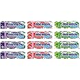 12 Incredible chew candy - variety party pack chewy fruity flavor, each unit 1.6 ounce (4 strawberry, 4 grape, 4 green apple)