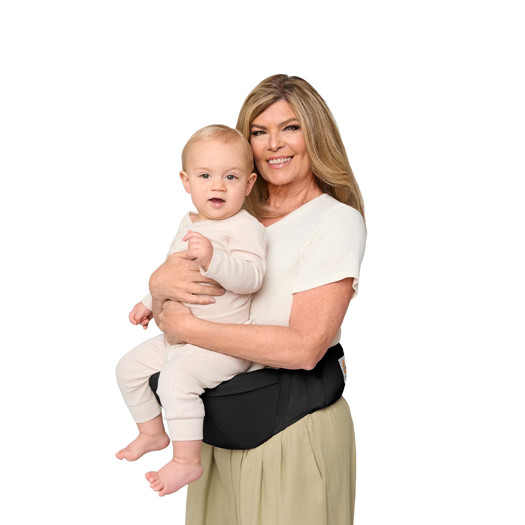Photo 1 of Ergobaby Lift Ergonomic Baby Hip Seat Carrier with Storage, Comfortable Wide Waistbelt and Lumbar Support (17lbs - 45lbs) - Anti-Slip Toddler Carrier - Onyx Black
