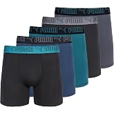 PUMA Men's 5 Pack Performance Boxer Briefs