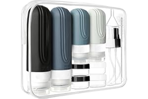 CHEODIN 18 Pack Travel Bottles for Toiletries, TSA Approved Silicone Travel Container for Toiltries, Leak Proof Travel Container for Toiltries, Travel Bottles for Shampoo