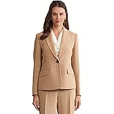 Kasper Womens Pebble Crepe One Button Blazer