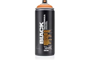 Montana Cans Montana BLACK 400ml Color, Pure Orange Spray Paint, 13.53 Fl Oz (Pack of 1)