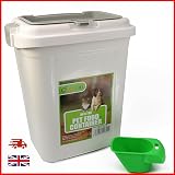 DIVCHI 30L Pet Food Storage Container with Flip Top and Scoop White view 9
