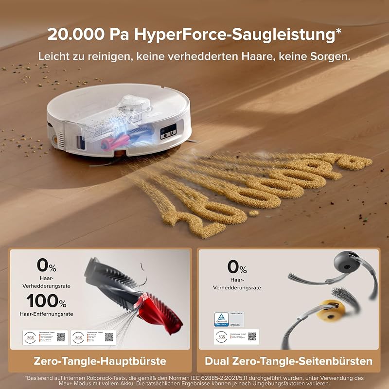 Qrevo Curv 2 Flow Saugroboter mit Wischfunktion, 20.000 Pa