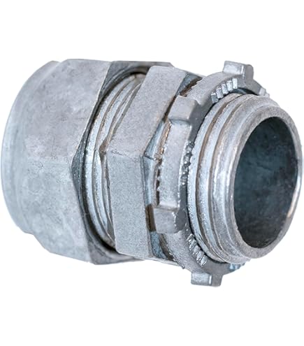 Heyco 8402 HFC 1/2 Black HI Flex Straight Connector & NUT (Package