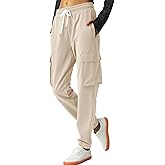 SPECIALMAGIC Women's Cargo Sweatpants Cotton Athletic Joggers 4 Pockets Sporty Pants