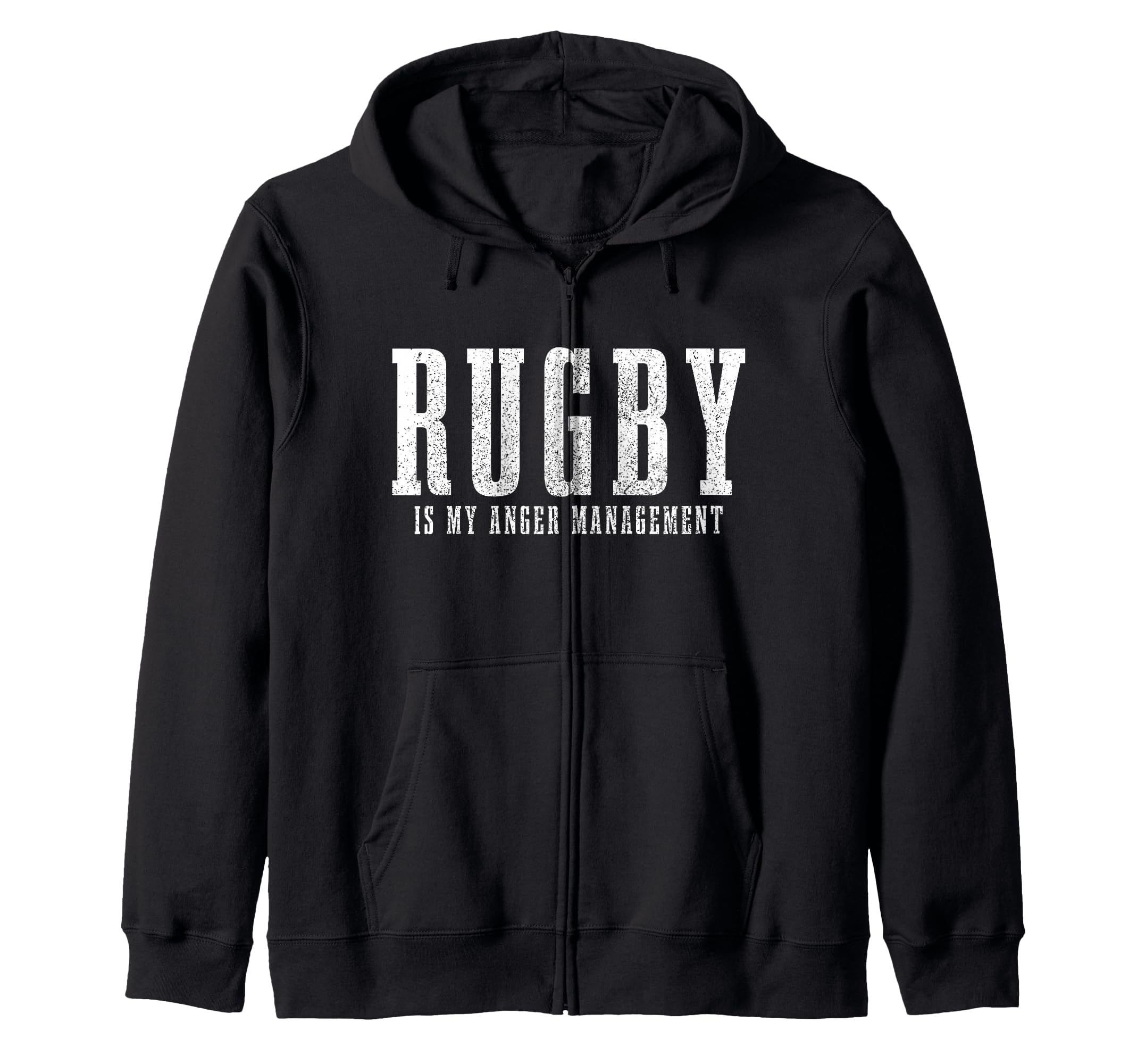 Rugby Saying Rugby Player Sport Fan Zip Hoodie — image 1