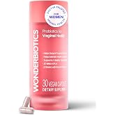 WonderBiotics Vaginal Health Probiotics - 20B CFU with Cranberry - 30 CT | pH Balance, Yeast, Odor Control Supplement - 6 Authentic Strains with Natural Cranberry for Urinary &amp; Gut Health