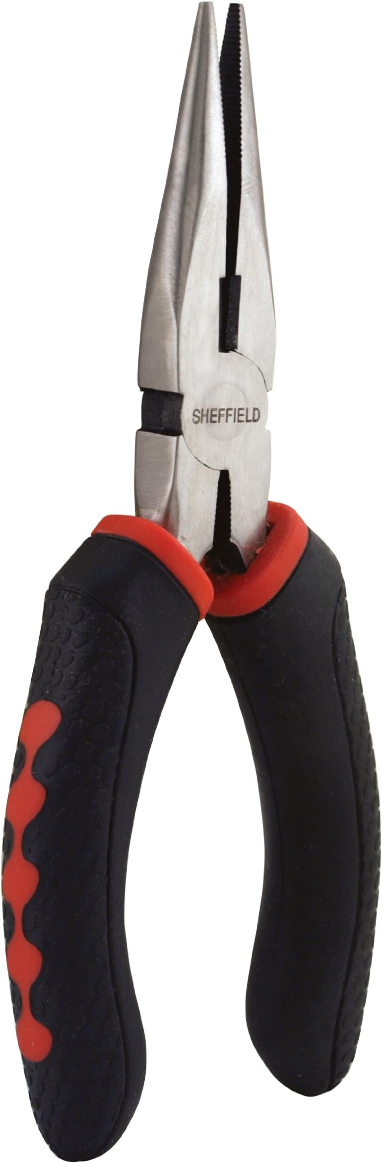 Sheffield 58502 Secure Grip Long Nose Pliers, 6.5 Inch