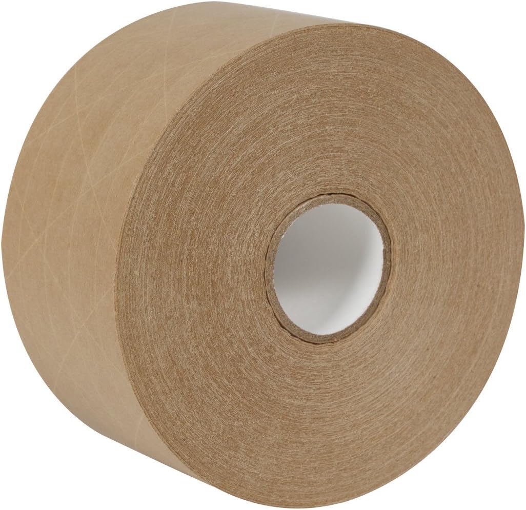 Duck Fiberglass Reinforced Gummed Kraft Paper Tape, Water Activated, 2.75 Inches x 375 Feet (964913), Brown, Single Roll - Image 3