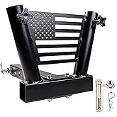 Buling US Flag Hitch Flagpole Holder Trailer Hitch Mount Universal for Jeep SUV RV Pickup Truck Camper Trailer with Standard 2” Hitch Receiver Thickened Version