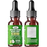 Nutrapure Soursop Herbal Drops with Sea Moss, Ashwagandha & Moringa, 10-in-1 Liquid Supplement for Immune Support, Antioxidant Properties, Gut Health Maintenance and Cardiovascular Wellness, 2 pack