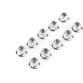 Losi Lock Nut Flanged M5 x 0.8 Serrated 10 LOS235015 Elec Car/Truck Replacement Parts