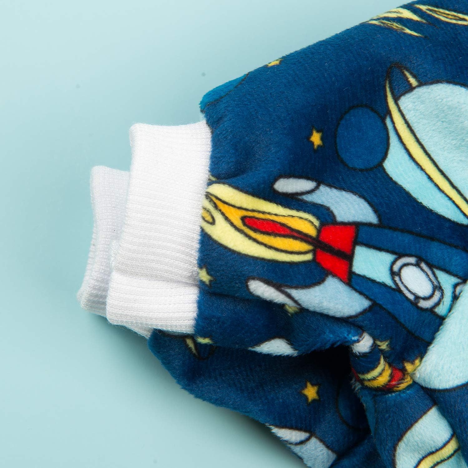 CuteBone Rocket Dog Pjs Medium Onesies Pet Clothes Jumpsuit Apparel Soft Pajamas P16M : Pet Supplies