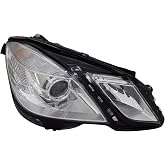 HEADLIGHTSDEPOT Right Passenger Side Halogen Headlight Compatible With Mercedes-Benz E350 E550 10-14 CAPA Certified