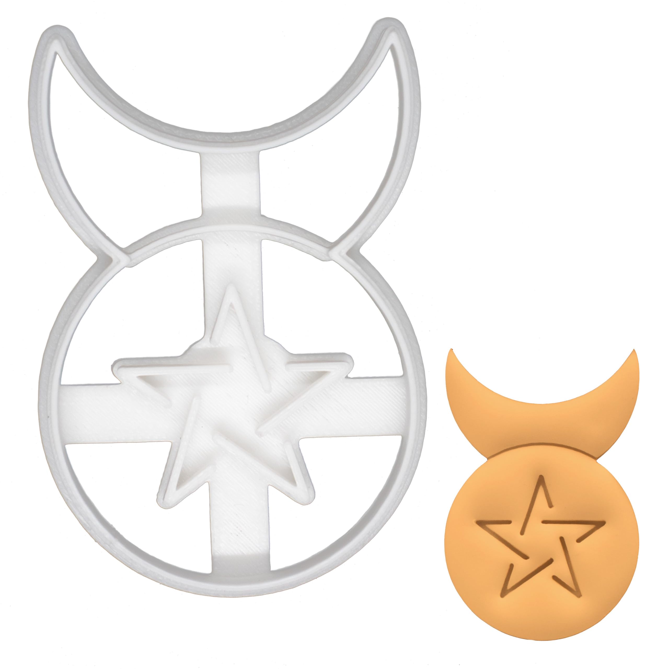 BAKERLOGY Horned God Cookie Cutter - Detailed Biscuit Cutter Design for Baking and Crafts, Ideal on Fondant, Dough, Clay