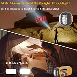 NNOOAADIO Wind Up Solar Radio Emergency Hand Crank AM FM SOS Light view 5