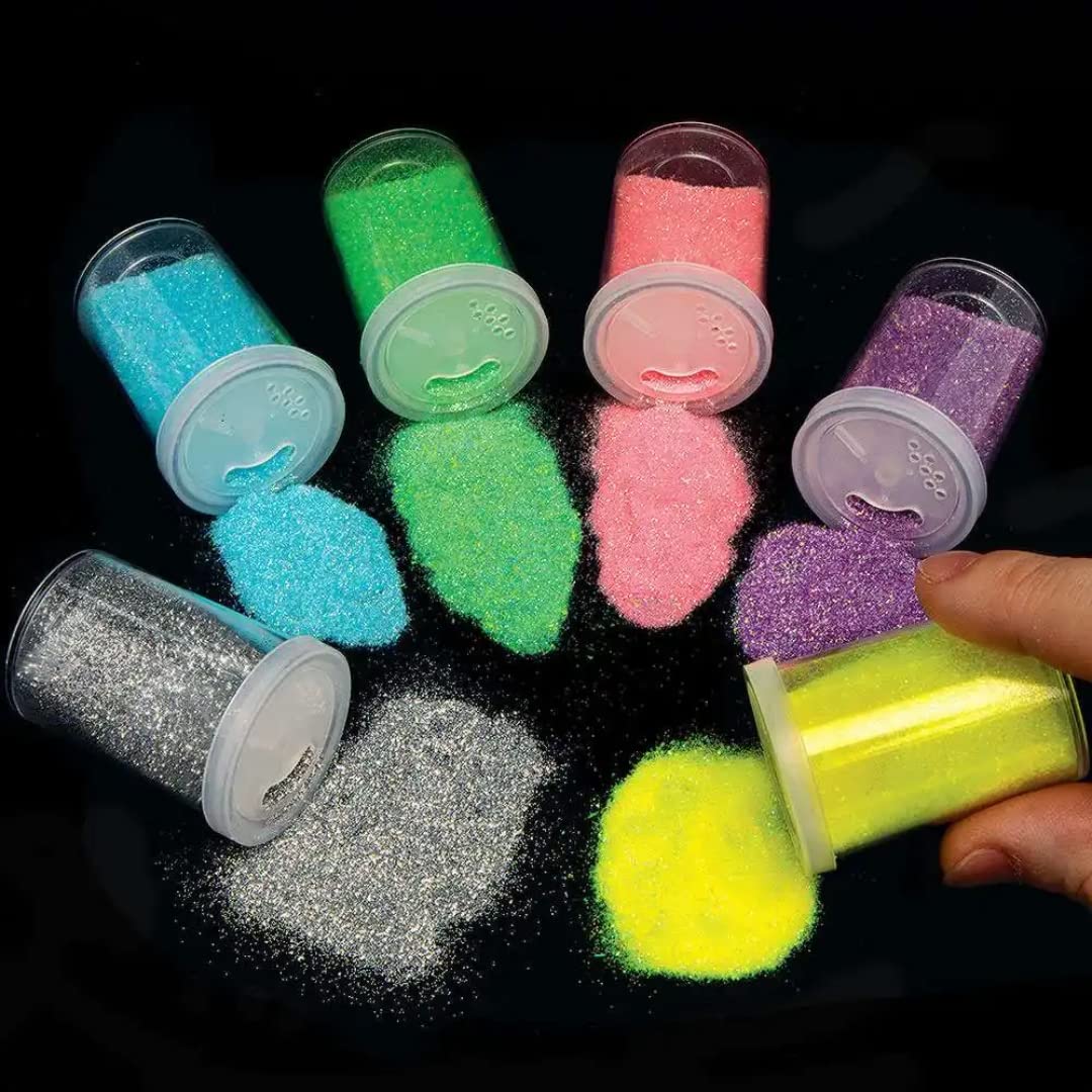 Baker Ross Glitter Shakers in Unicorn Colours - Pack of 6, Kids Craft Supplies (FC320)