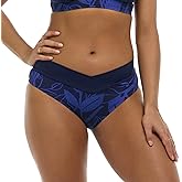 Skye Women's Rachel Twist Front High Waisted Bikini Bottom Swimsuit