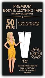Linda's Essentials Double Sided Body Tape 50 Pack - Extra Adhesive