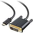 Cable Matters USB C to DVI Cable (USB-C to DVI Cable) 6 ft - Thunderbolt 4 / USB4 / Thunderbolt 3 Port Compatible with MacBook Pro, Dell XPS 13, 15, HP Spectre x360, Surface Pro