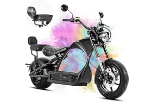 eAhora (2024 Newest Upgraded M1P Pro 4000W 50MPH Electric Motorcycle for Adults 60V 42Ah 55 Miles Long Range Motorcycle Street Legal, Dual Suspension&Dual Hydraulic Brakes Electric Moped