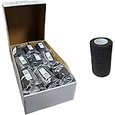 Silverline 4" Cohesive Wrap, Stretchy Breathable Multi-Use Self Adhering Elastic Bandage, Vet Wrap 4 Inch, First Aid Wound Ca