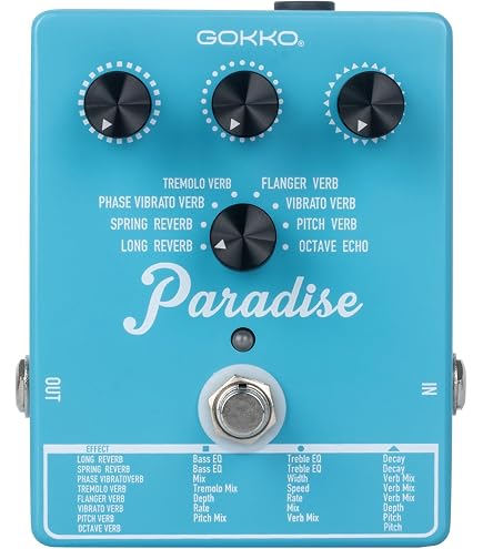 Amazon.com: NUX Verb Core Deluxe Reverb Pedal, 8 Reverb Types in a